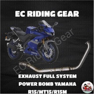 EXHAUST FULL SYSTEM POWER BOMB EMS YAMAHA R15/MT15/R15M