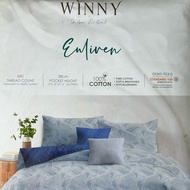 Winny Home Aspire Fitted Bedsheet Super Single / Queen / King / 25cm Deep Bed Sheet Sets - Cadar Set