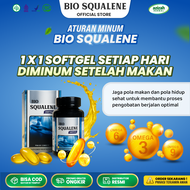 Bio Squalene Softgel 100% asli Suplemen Untuk Menjaga Kesehatan Isi 30 Softgel