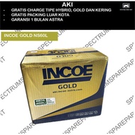 INCOE GOLD NS60L (46B24L) WET CAR BATTERY ORIGINAL ASTRA 12V 45AH SMALL NEPLE COROLLA - VOXY - AVANZ