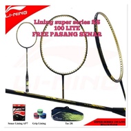 Lining LI NING Badminton Racket SUPER SERIES SS 100 LITE FULL SET ORI