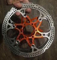 【大富國單車】JUIN TECH X1 公路車線控 整合式油壓浮動碟盤  160mm 橘 (兩片入)
