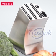 Knife Block Knives Holder Organizer Storage Block Premium Stainless Steel Knife Rest Shelf