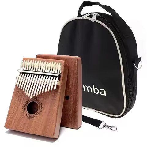 Kalimba 17 Keys Thumb Piano High Quality Wood Mahogany Mbira Body Afircan Sanza With Kalimba Bag Cre