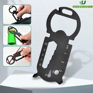 ONE Multitool Credit Card Pocket Camping Keychain Tool Bottle Opener Pocket Multifunctional 9 in 1 C