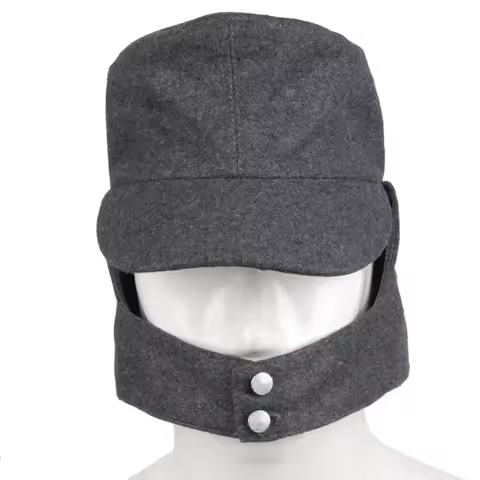 GERMAN ARMY HAT EM PANZER M43 M1943 FIELD WOOL CAP GREY