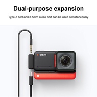Charger Audio Adapter Mic Adapter Camera Parts For Insta360 ONE RS (Horizontal Vertical Version)360° Video Camera Accessories