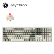 keychron Q6 Max 全尺寸 白色 三模鋁製機械鍵盤(含旋鈕) RGB Mac/Win 熱插拔 紅軸 注音版本