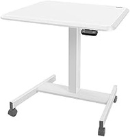 Lectern Podium Stand standing reading desk floor standing lectern podiu Mobile Podium Electric Lift Standing Office Desktop Laptop Desk for Church and Schools (Black Size) (White Size)