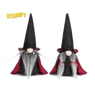 2PCS Halloween Gnome Plush Faceless Doll Handmade Swedish Gnome Decoration Tomte Doll Halloween Deco