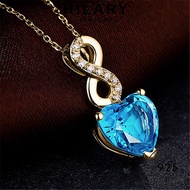 HILARY JEWELRY Perempuan Pendant 純銀項鏈 Chain Women For Sapphire Original Accessories Fashion 925 Perak Korean Leher Sterling Silver Necklace Rantai N584