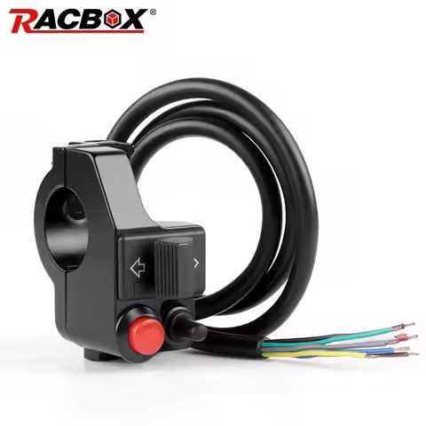 Motorcycle 22mm 7/8" Headlights Turn Signal Lights Horn Motorbike Handlebar MountPush Button Horn Be