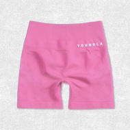 Youngla Yoga Pants Sports Peach Shorts Knitted High Elastic European And American Tights Womens Fitn