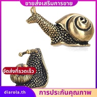 2Pcs Snail Decor Figurine Brass Snail with Decor Effect the Meaning of the Snail Walk Slowly diarola