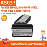 High Quality AS037 Crane Remote Control Battery 2.4V 2000mAh for IMET M550S M550S BE5000 I060-AS037 