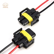moxiifs 2PCS H11 H8 H9 Wiring Harness female Soet Wire Connector Plug Extension Pigtail MY