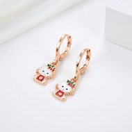 Hyl Jewelry 349E Anting Titanium Anak Anti Karat Karat Dan Luntur Tidak Selamanya Emas Bayi Muda Asl