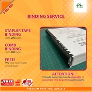 BINDING SERVICE | ADD-ON SERVICE | ONLY FOR CUSTOMER WHO DO PRINTING WITH US