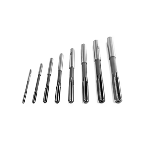 ABLG Machine Reamer Set, 8 Pcs HHS H8 Straight Shank Machine Chucking Reamer Milling Cutter, 3/4/5/6