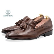 ARDEN TEAL Pergamino Pecan Tassel Loafer
