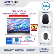 Dell DC15250-i51334U-8GB-512GB-W11PRO 15.6" FHD Laptop Silver ( i5-1334U, 8GB, 512GB SSD, Intel, W11
