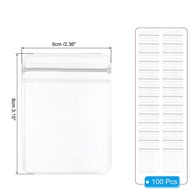 Plastik Klip Mika Tebal / 100Pcs Pvc Ziplock Bag / Transparent Jewelry Seal Bag