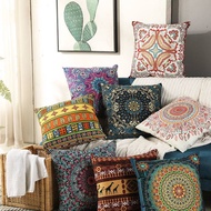 Ethnic Retro Pillow Case, Bohemian Square Pad Bed Bedroom Liv Room Sofa Light Luxury Cushion Cover (