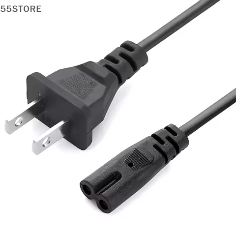 EU Power Cable 2pin IEC320 C7 US Power Extension Cord For Dell Laptop Charger Canon Epson Printer Ra