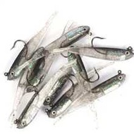 Small Grey Fish, Small Silver Fish, Soft Bait, Lead Hook, Soft Fish Lure, Semi-Realistic Bait, Bioni