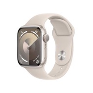 Apple - Apple Watch Series 9 鋁金屬 GPS 41mm 運動錶帶-S/M (星光色)