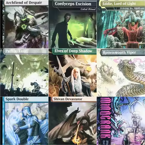 SLD Holo Chain of Vapor/ Path to Exile / Constant Mists Magical Proxy Cards Top Quality Gathering Bo
