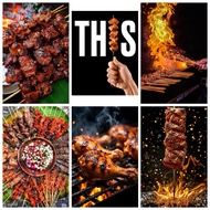 Pinoy Ihaw-ihaw Theme Wall Decor A4 Size Laminated