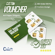 Custom Voucher 14x6 cm – Food Coupon, Event, or Business