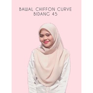 BAWAL CHIFFON CURVE NR SCARVES BIDANG 45