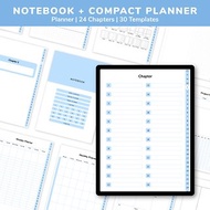 數碼 Digital Notebook and Compact Planner | Blue | Hyperlink