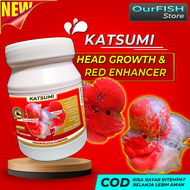 (KATSUMI) Pakan Pelet Louhan Jenong dan Warna with Carophyll Spirulina Probiotic Pelet Ikan Hias Red