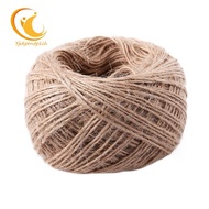 100 Meter - Natural Textured Hessian Jute Twine String 1mm
