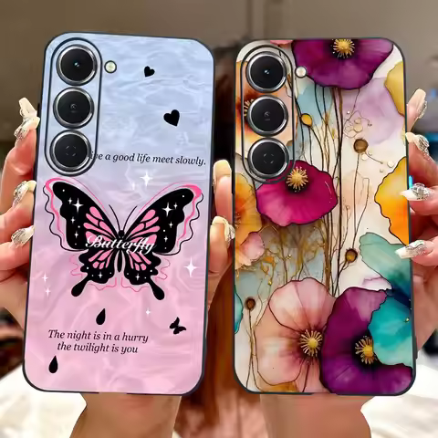 For Tecno Spark 40 Pro / 40 Pro+ Elegant Floral Butterfly Phone Case For Tecno Spark 40Pro Plus KM6 