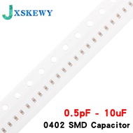 100PCS 0402 SMD Chip Multilayer Ceramic Capacitor 0.5pF - 10uF 10pF 100pF 1nF 10nF 15nF 100nF 0.1uF 