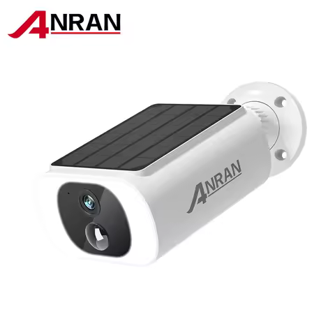 ANRAN 2K Solar Security Camera 3/5MP Outdoor Wireless 2.4G WIFI Camera Battery Cam Floodlight Color 