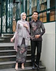 Kebaya Couple Kaluna Set Baju Brokat Wanita Terbaru Batik Seragam Nikahan