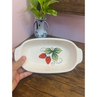 PT0501-Strawberry Pattern Baking Tray Size: 4.5x8.5x1.5 Inches