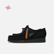 Clarks Originals Wallabee Low Black Suede Shoes