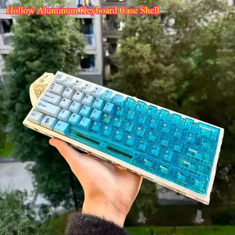 Hollow Aluminum Keyboard Case Shell - for Wooting 60/HE+ H60 60% Keys Layouts Mad 60/Pro