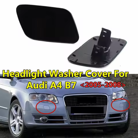 Car Replacement Parts Headlight Spray Cap For Audi A4 B7 2005 2006 2007 2008 Headlamp Washer Nozzle 