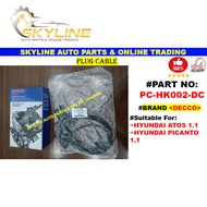 Plug Cable / Plug Wire *Brand DECCO* Hyundai Atos 1.1 / Kia Picanto 1.1