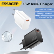 Essager 18W USB-A Charger Fast Charging QC 3.0/2.0 USBA Quick Chargers Travel Recharge For iPhone16