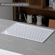 BINCOO Coffee Bar Mat Cup Drain Mat Anti-slip Mat Coffee Pressing Mat for Household Hotel and Coffee