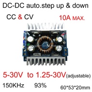 Auto Buck Boost 8A Step Down + Up CC CV Solar Voltage LED Battery Cas Car