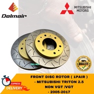 DELMAIR MITSUBISHI TRITON (2005 - 2017) FRONT (DEPAN) DISC ROTOR SPORT SLOTTED  295MM READY STOCK